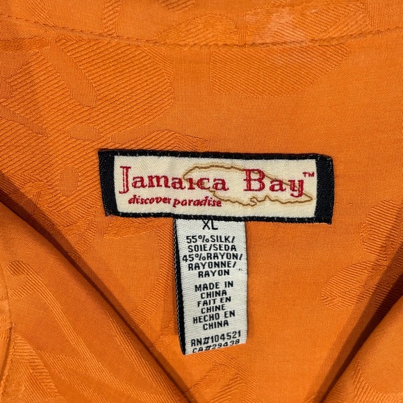 Jamaica Bay women’s orange Hawaiian short sleeve shirt XL - Picture 5 of 7